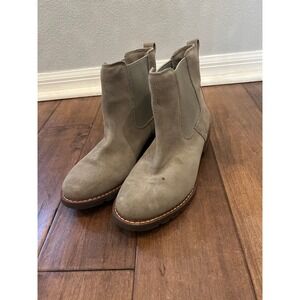 Ariat Chelsea Boots Suede Leather Ankle Booties Casual Pull On Gray 7‎